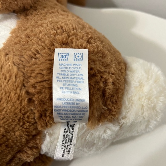 Peter Rabitt Brown and White Stuffed Bunny with Soft Fur - Picture 8 of 10